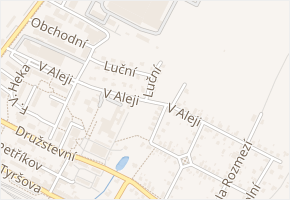 V Aleji v obci Letohrad - mapa ulice