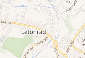 Vítězné náměstí v obci Letohrad - mapa ulice