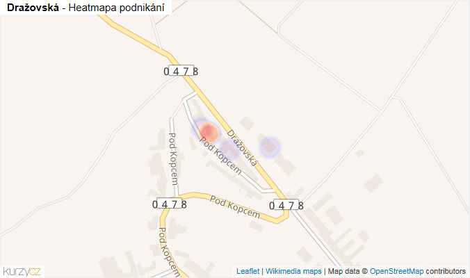 Mapa Dražovská - Firmy v ulici.