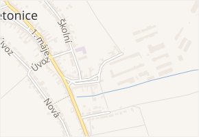 Družstevní v obci Letonice - mapa ulice