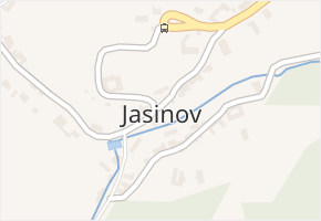 Jasinov v obci Letovice - mapa části obce