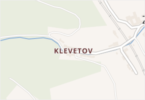 Klevetov v obci Letovice - mapa části obce