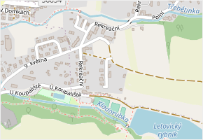 Na Hliníkách v obci Letovice - mapa ulice
