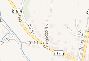 Na kopečku v obci Letovice - mapa ulice