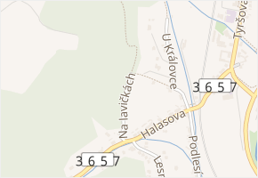 Na lavičkách v obci Letovice - mapa ulice