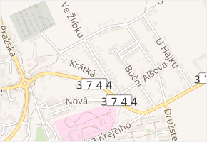 Na vyhlídce v obci Letovice - mapa ulice