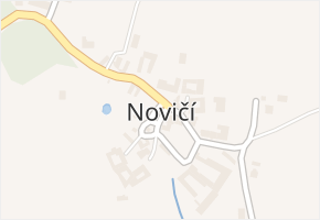 Novičí v obci Letovice - mapa části obce