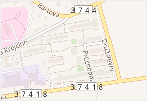 Průchodní v obci Letovice - mapa ulice