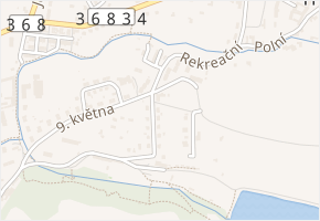 Rekreační v obci Letovice - mapa ulice