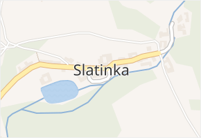 Slatinka v obci Letovice - mapa části obce