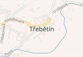 Třebětín v obci Letovice - mapa části obce