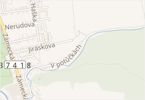 V potůčkách v obci Letovice - mapa ulice