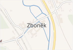 Zboněk v obci Letovice - mapa části obce