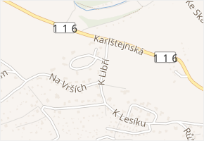 K Libří v obci Lety - mapa ulice