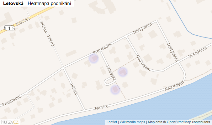 Mapa Letovská - Firmy v ulici.