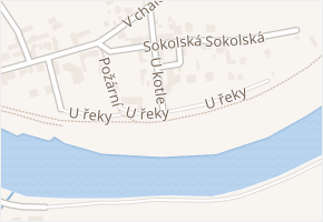 U řeky v obci Lety - mapa ulice