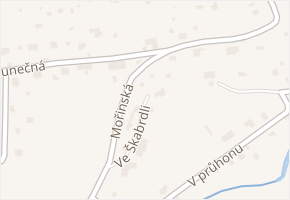 Ve Škabrdli v obci Lety - mapa ulice