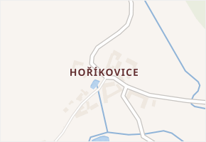 Hoříkovice v obci Lhenice - mapa části obce