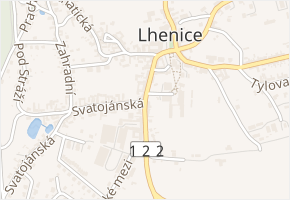 Krumlovská v obci Lhenice - mapa ulice