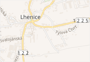 Na Běličce v obci Lhenice - mapa ulice