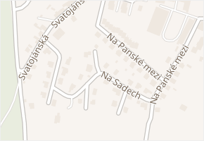 Na Sadech v obci Lhenice - mapa ulice