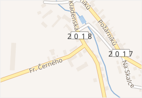 Fr. Černého v obci Lhota - mapa ulice