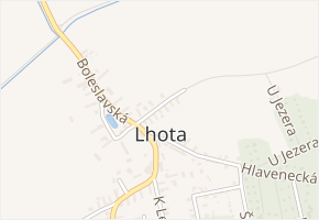 Hlavnovská v obci Lhota - mapa ulice