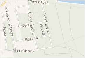 Krátká v obci Lhota - mapa ulice