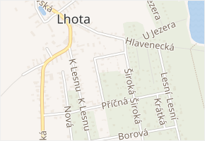 Spojovací v obci Lhota - mapa ulice