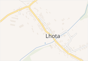Lhota v obci Lhota - mapa části obce
