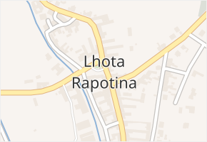 Lhota Rapotina v obci Lhota Rapotina - mapa části obce