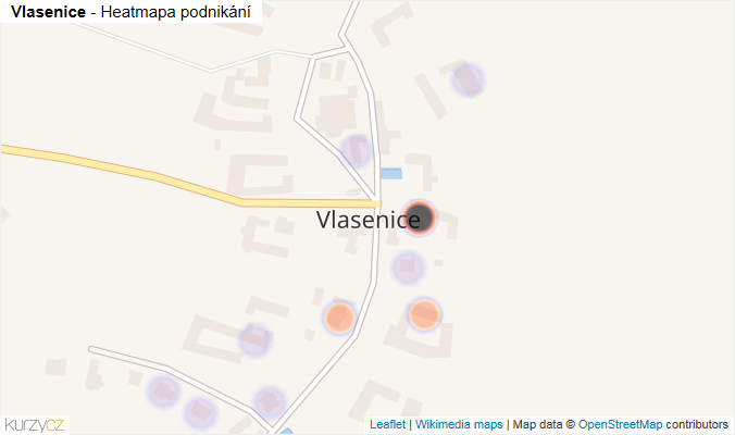 Mapa Vlasenice - Firmy v části obce.