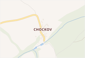 Chockov v obci Lhotka u Radnic - mapa části obce