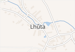 Lhůta v obci Lhůta - mapa části obce