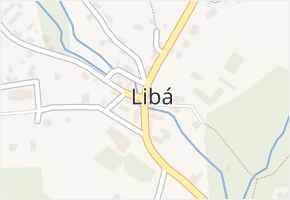 Libá v obci Libá - mapa části obce