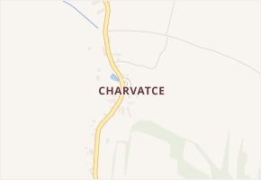 Charvatce v obci Libčeves - mapa části obce