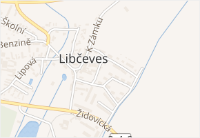 Hasičská v obci Libčeves - mapa ulice