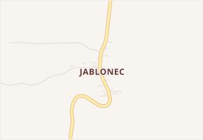Jablonec v obci Libčeves - mapa části obce