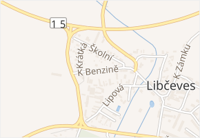 K Benzině v obci Libčeves - mapa ulice
