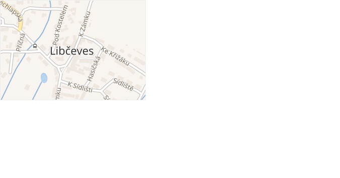 K Zámku v obci Libčeves - mapa ulice