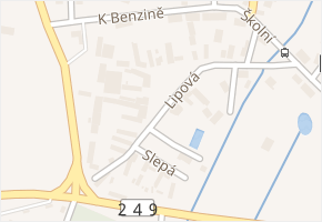 Lipová v obci Libčeves - mapa ulice