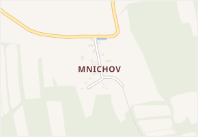 Mnichov v obci Libčeves - mapa části obce