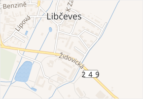 U Okálů v obci Libčeves - mapa ulice