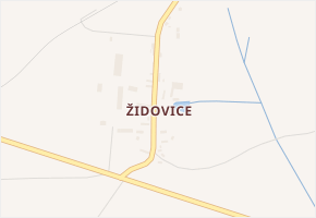 Židovice v obci Libčeves - mapa části obce