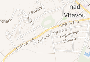 Chýnovská v obci Libčice nad Vltavou - mapa ulice