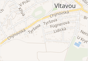 Na Růžku v obci Libčice nad Vltavou - mapa ulice