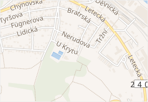 U Krytu v obci Libčice nad Vltavou - mapa ulice