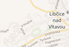 Zahradní v obci Libčice nad Vltavou - mapa ulice