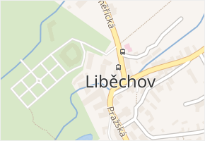 nám. V. Levého v obci Liběchov - mapa ulice