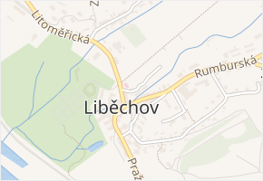 U Strouhy v obci Liběchov - mapa ulice